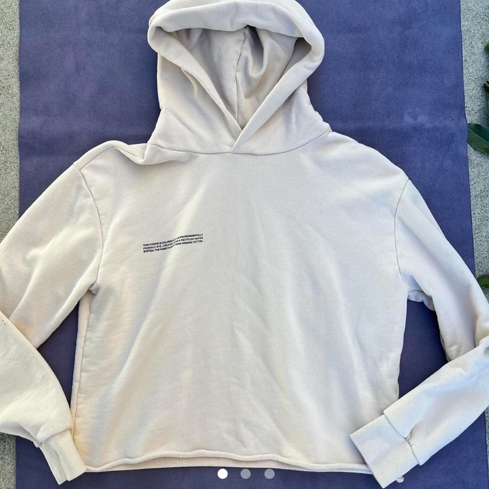 PANGAIA 365 hoodie in cream
